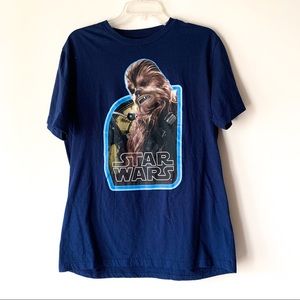 Star Wars Chewbacca graphic T-shirt.